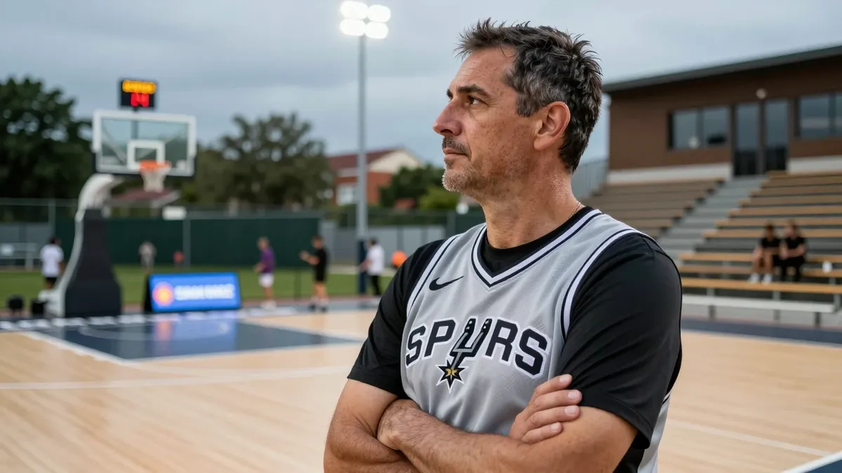 San Antonio Spurs and Ledger unveil a refurbished community basketball court in Nanterre, France, as part of their...